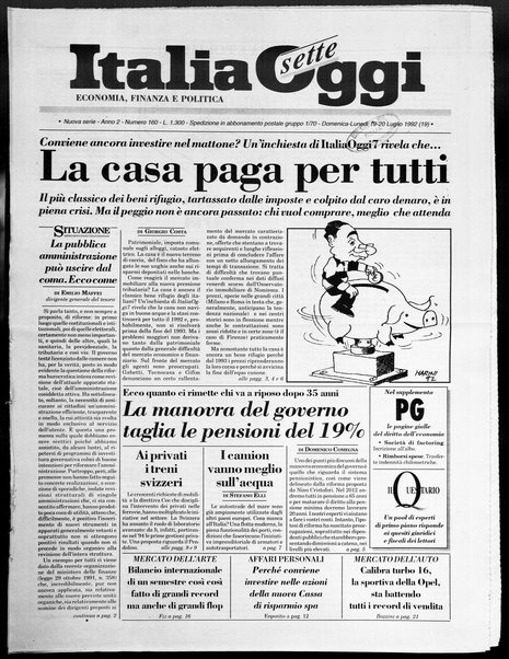 Italia oggi : quotidiano di economia finanza e politica